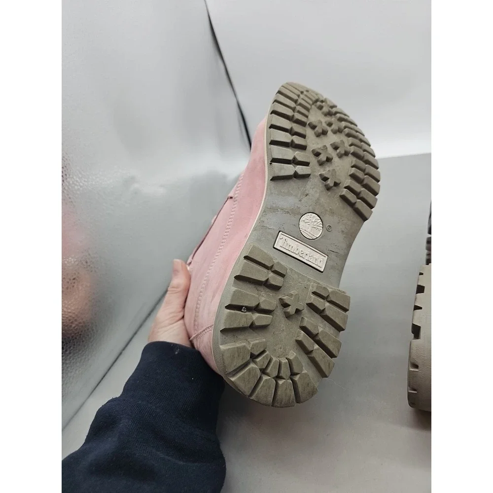 Timberland Nellie Chukka Boots‎ Womens Size 10 Nubuck Waterproof Pink Shoes